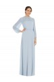 Seeglas A-Linien Trägerlos Chiffon Lange Formale Brautjungfernkleider / Abendkleider Verkauf